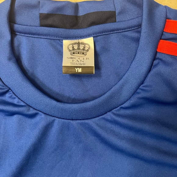 Size youth, medium Chevrolet, red and blue Ibrahimovic soccer jersey - Picture 2 of 7